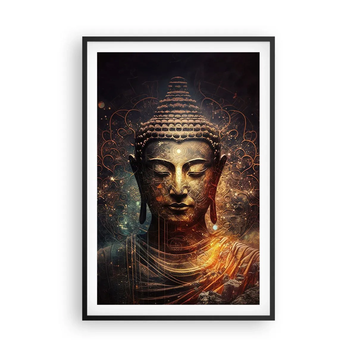 Poster in black frame - Spiritual Balance - 61x91 cm