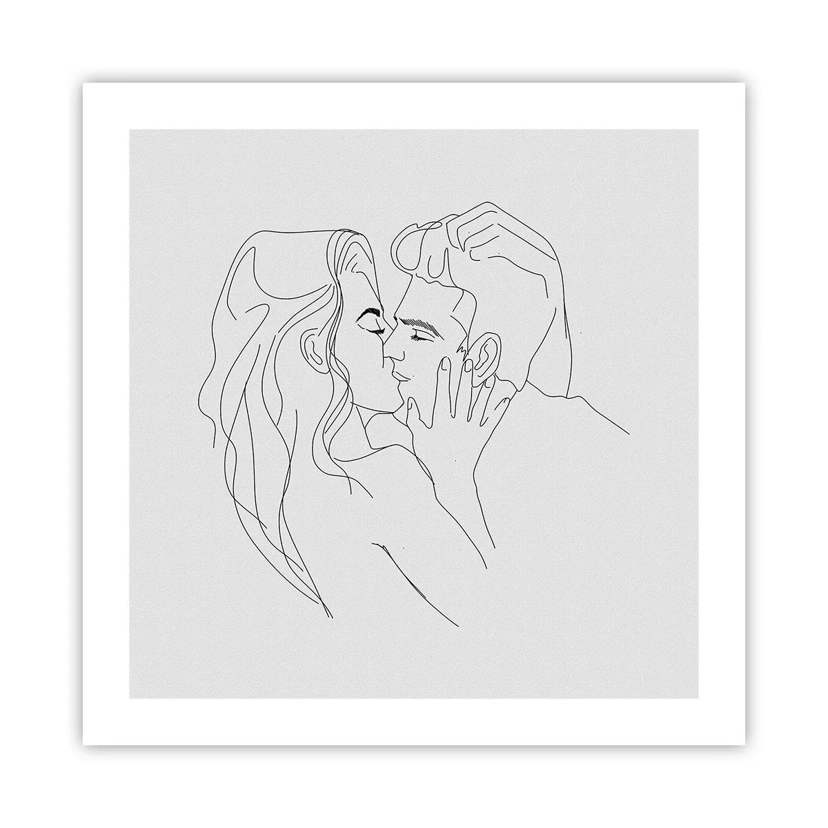 Poster - With the Same Line - 50x50 cm