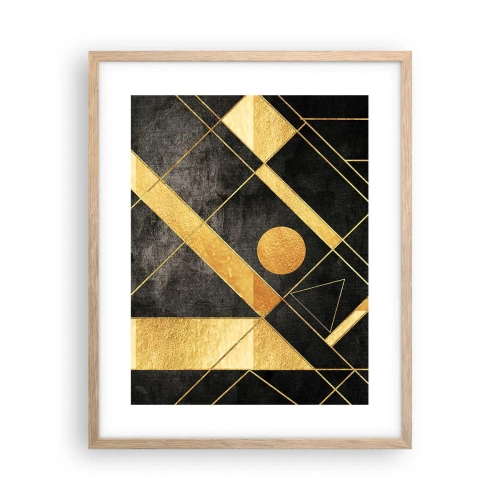 Poster in light oak frame - Sun of the Desert - 40x50 cm