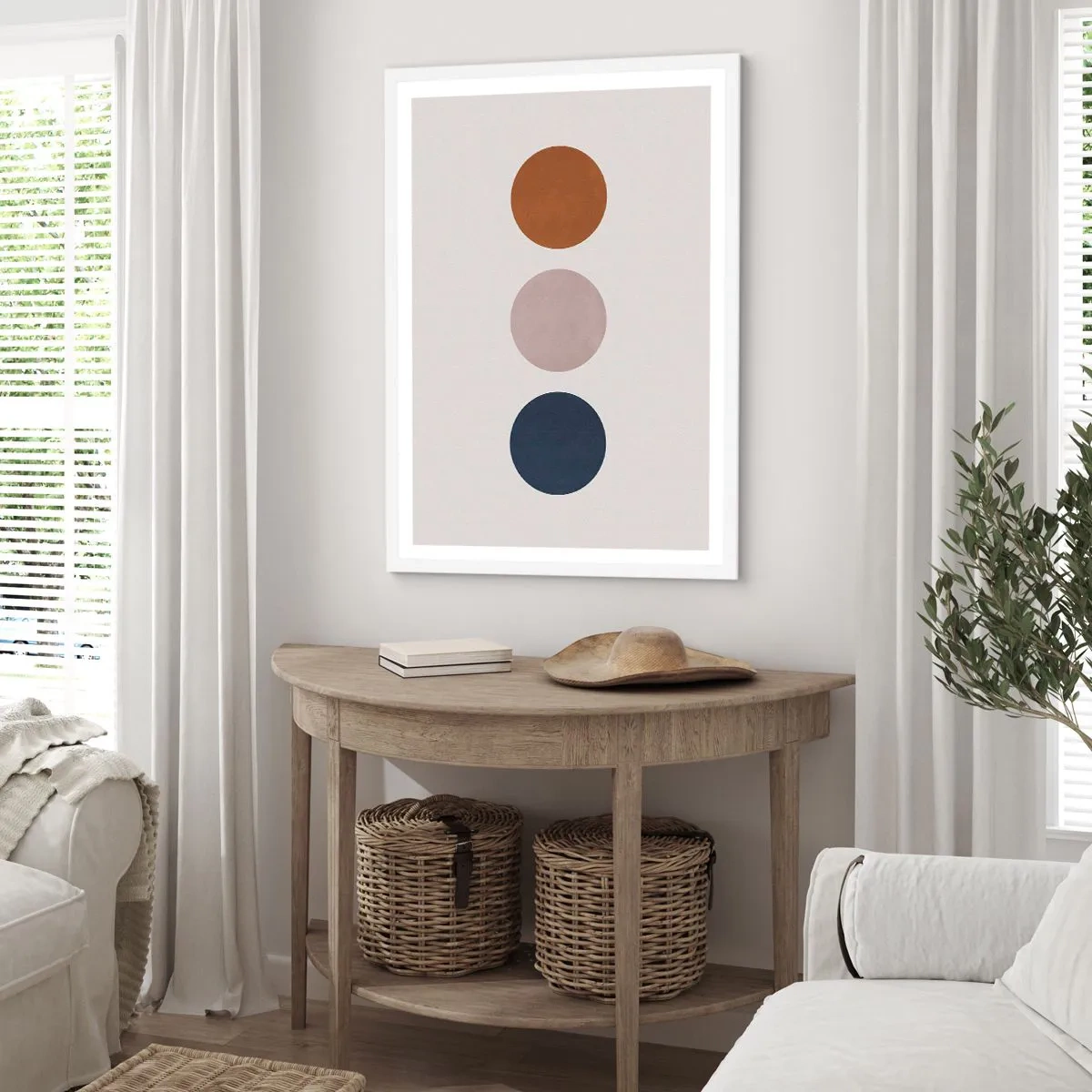 Poster in white frmae - Symbol of Perfection - 40x50 cm