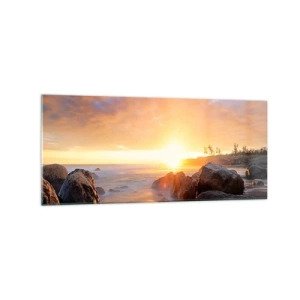 Glass picture - Shiny Breeze of the Evening - 120x50 cm