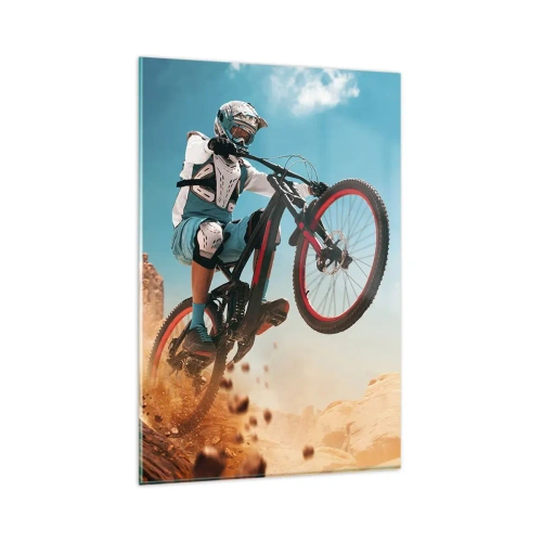 Glass picture - Madness on Wheels - 80x120 cm