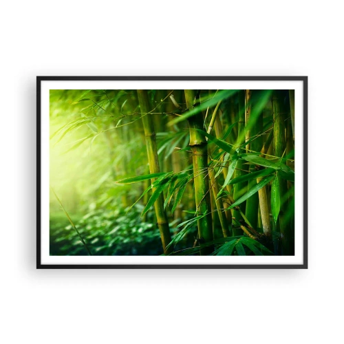 Poster in black frame - Getting to Know the Green - 100x70 cm