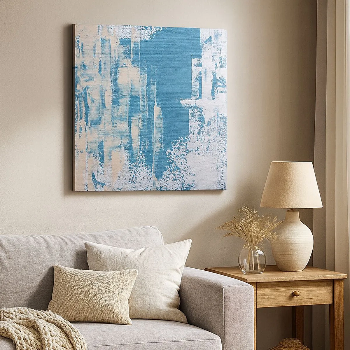 Canvas picture - Through an Icicle - 30x30 cm