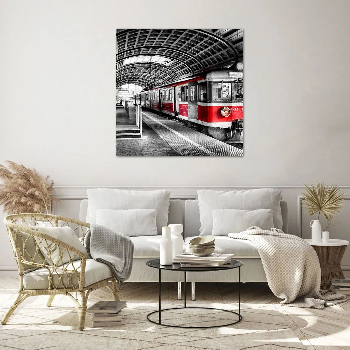 Glass picture - It Might Be a Trip of Life - 70x70 cm