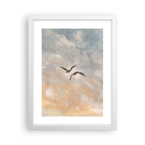 Poster in white frmae - Sky-high Dance - 30x40 cm