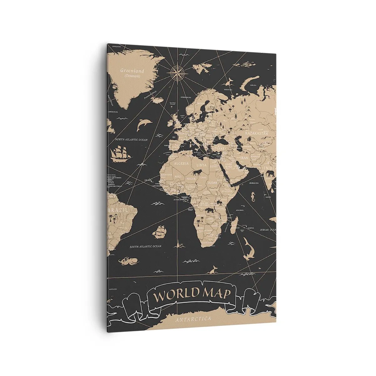 Canvas picture - Borders of My World - 80x120 cm