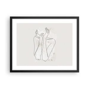 Poster in black frame - Dreamful Moment - 50x40 cm