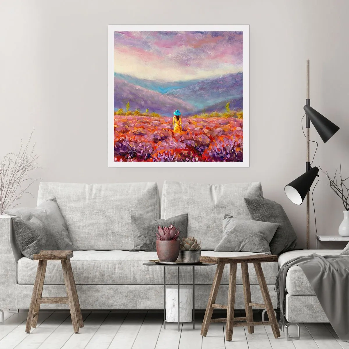 Poster - In Lavendar World - 40x40 cm