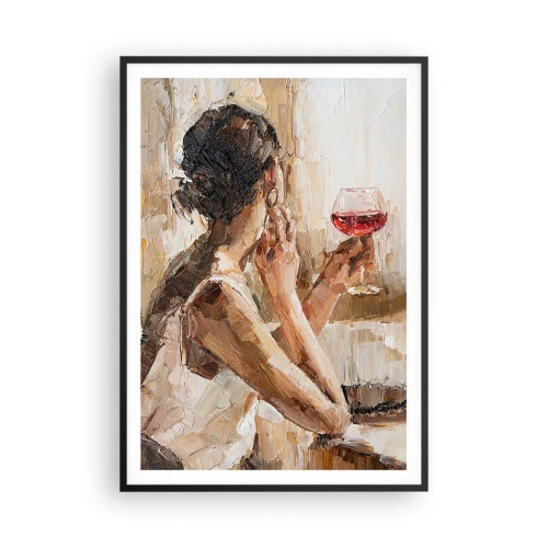 Poster in black frame - Taste of a Good Moment - 70x100 cm