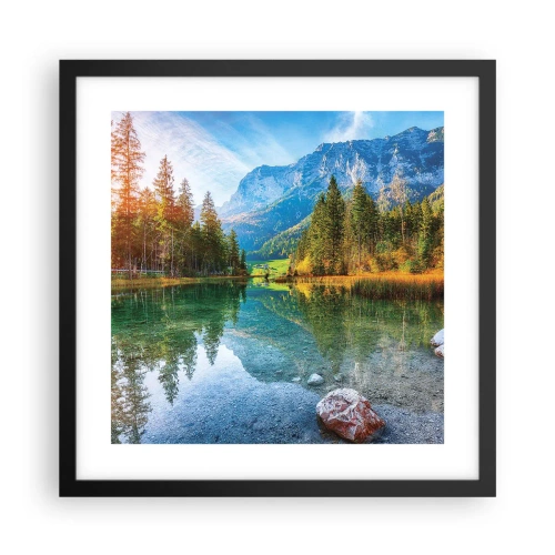 Poster in black frame - Mellow Autumn - 40x40 cm