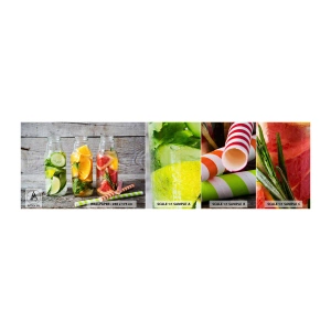Photo Wallpaper Sample Self-Adhesive Deluxe Sticker - Healthy by Nature - Gastronomy, Fruity Drink, Fruit - 100x30 cm