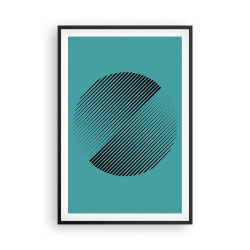 Poster in black frame - Circle - Geometrical Variation - 61x91 cm