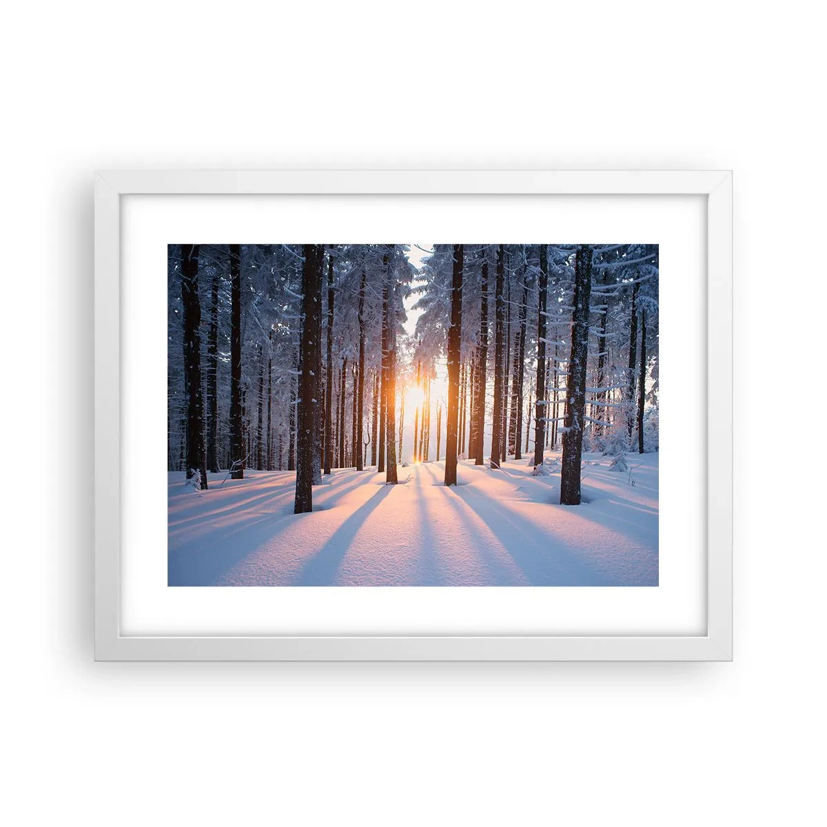 Poster in white frmae - Clearly Black on White - 40x30 cm