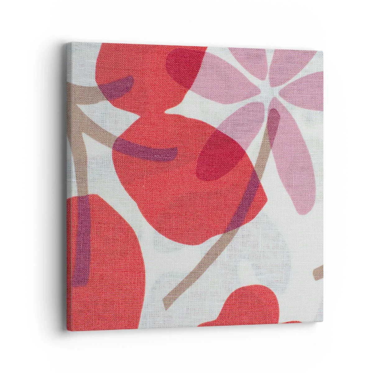 Canvas picture - Flower Composition in Pink - 40x40 cm
