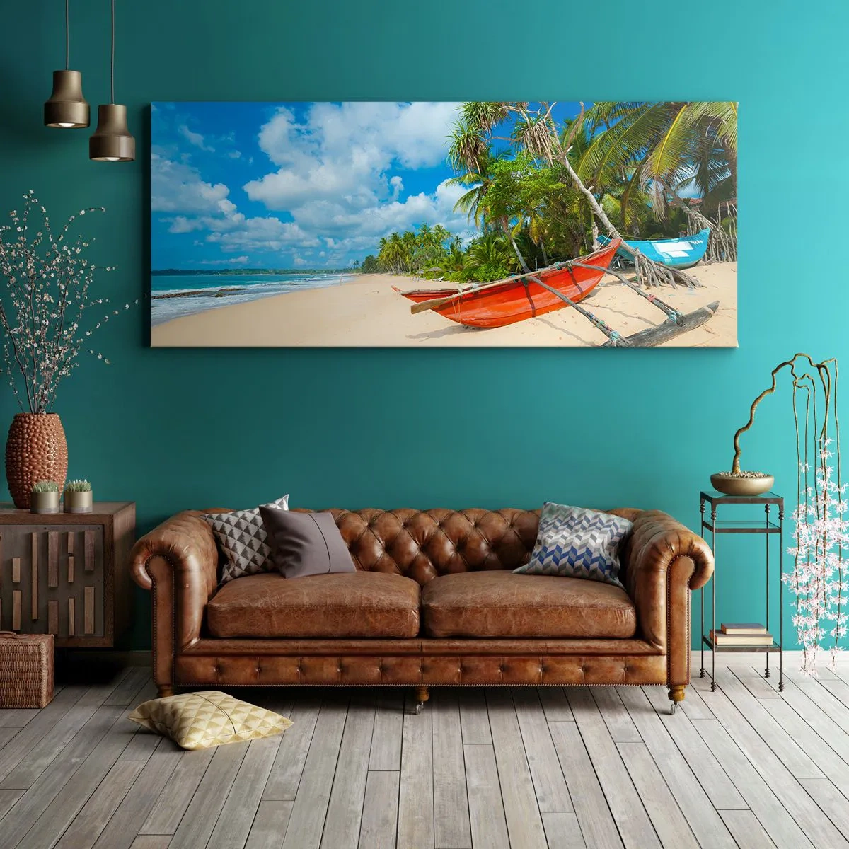 Canvas picture - Charm of the Tropics - 140x50 cm