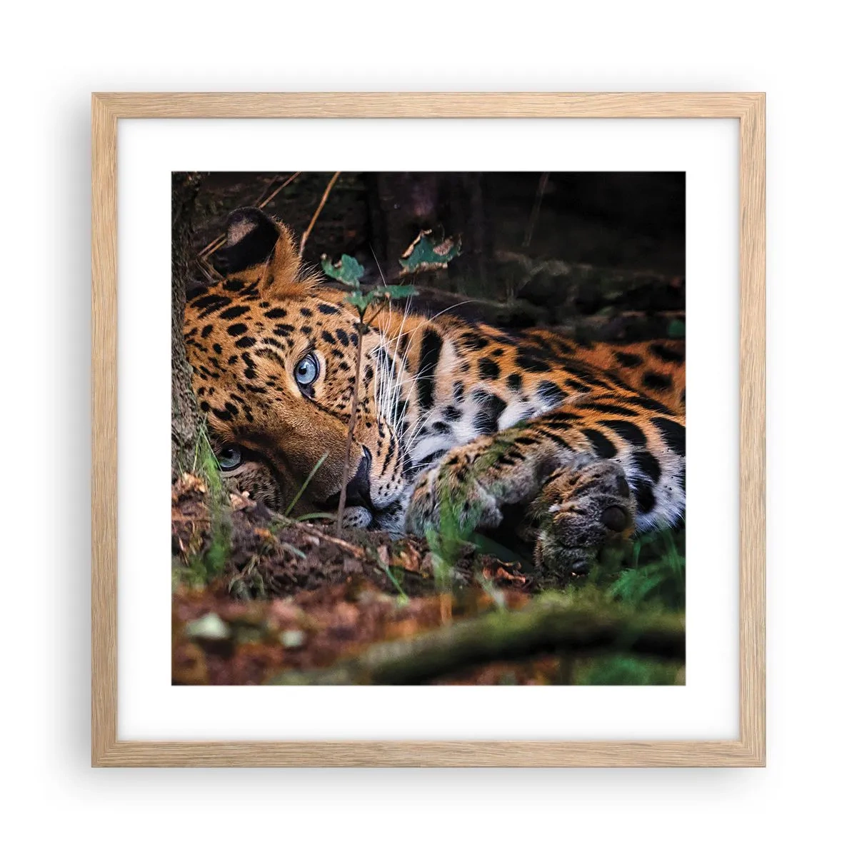 Poster in light oak frame - Trust Me - 40x40 cm