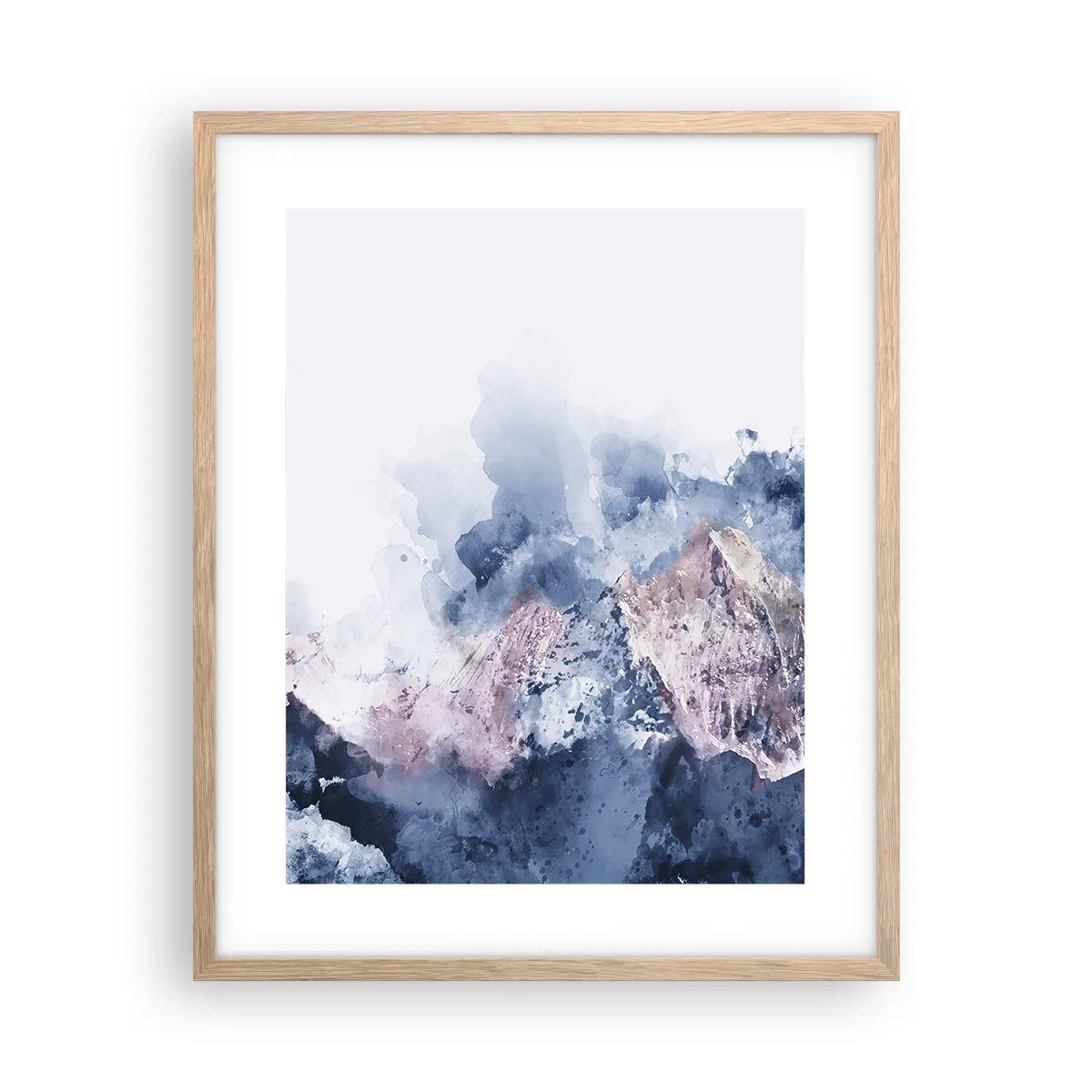 Poster in light oak frame - Those Summits! - 40x50 cm