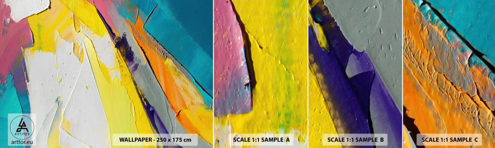 Photo Wallpaper Sample Standard Eco - Anatomy of Light - Abstraction, Piece, 3D - 100x30 cm