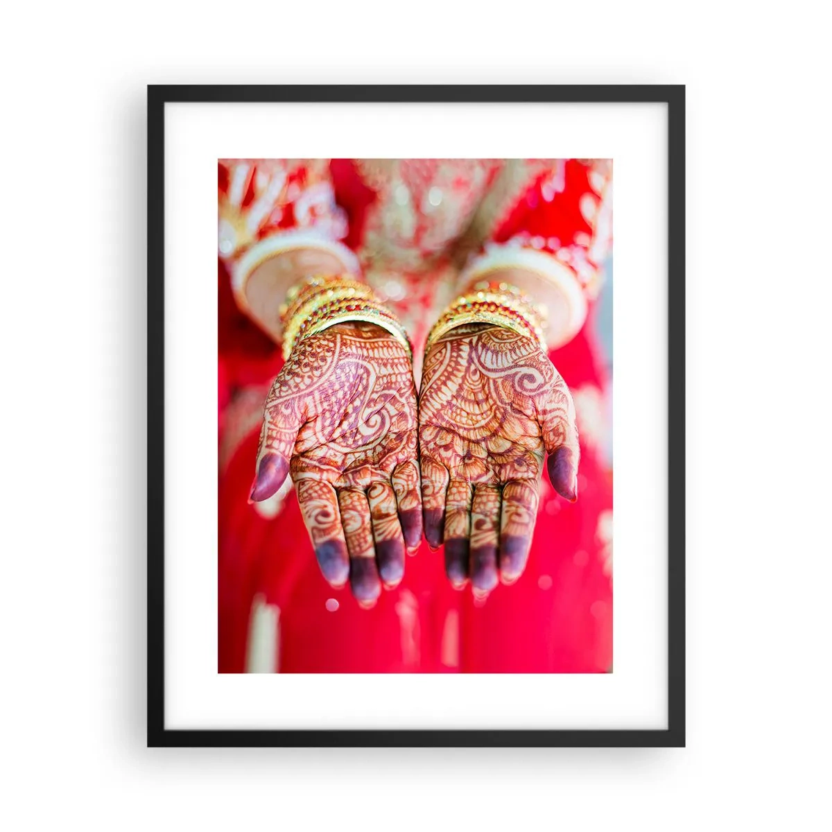 Poster in black frame - Readt to Catch Happiness - 40x50 cm