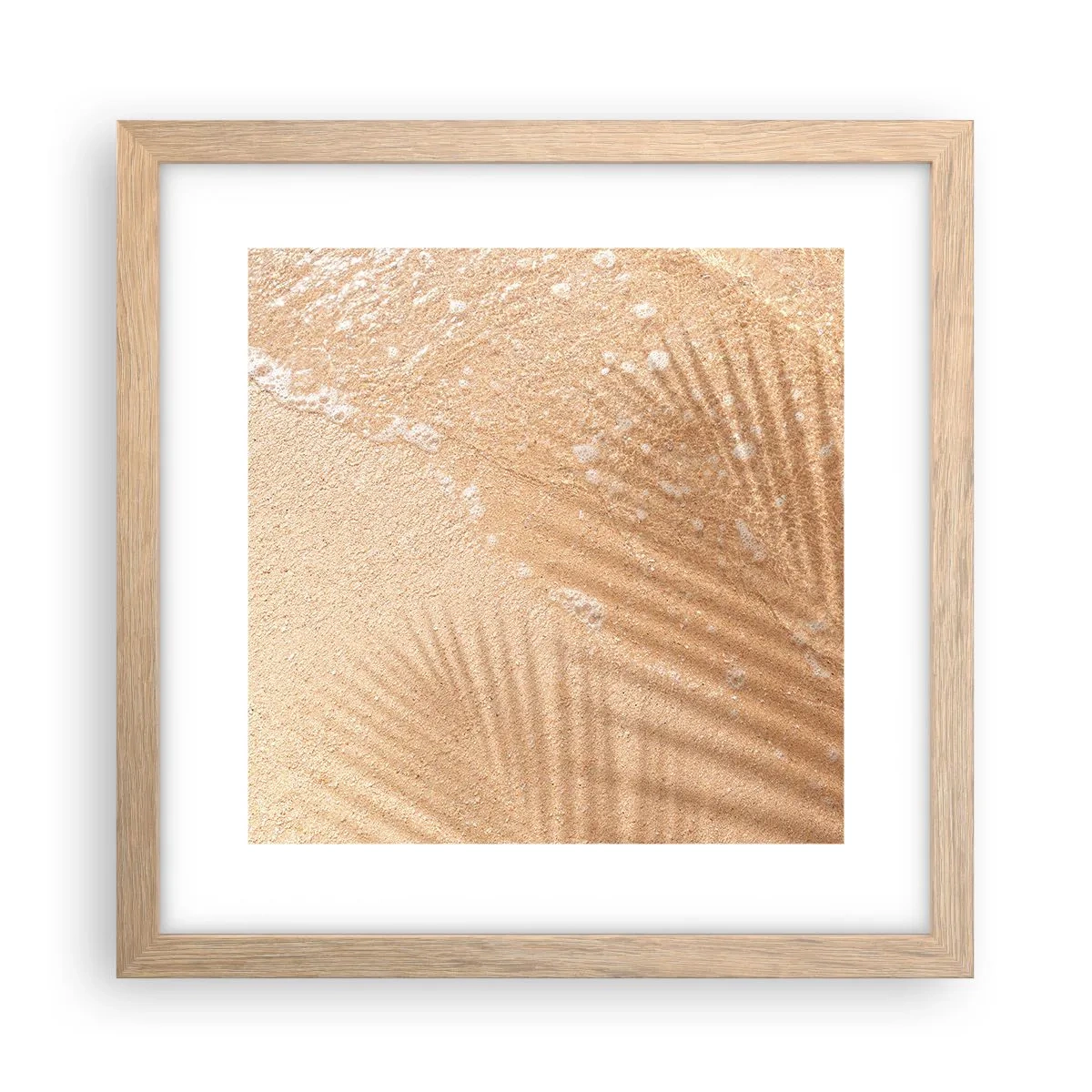 Poster in light oak frame - Shadow of a Hot Summer - 30x30 cm
