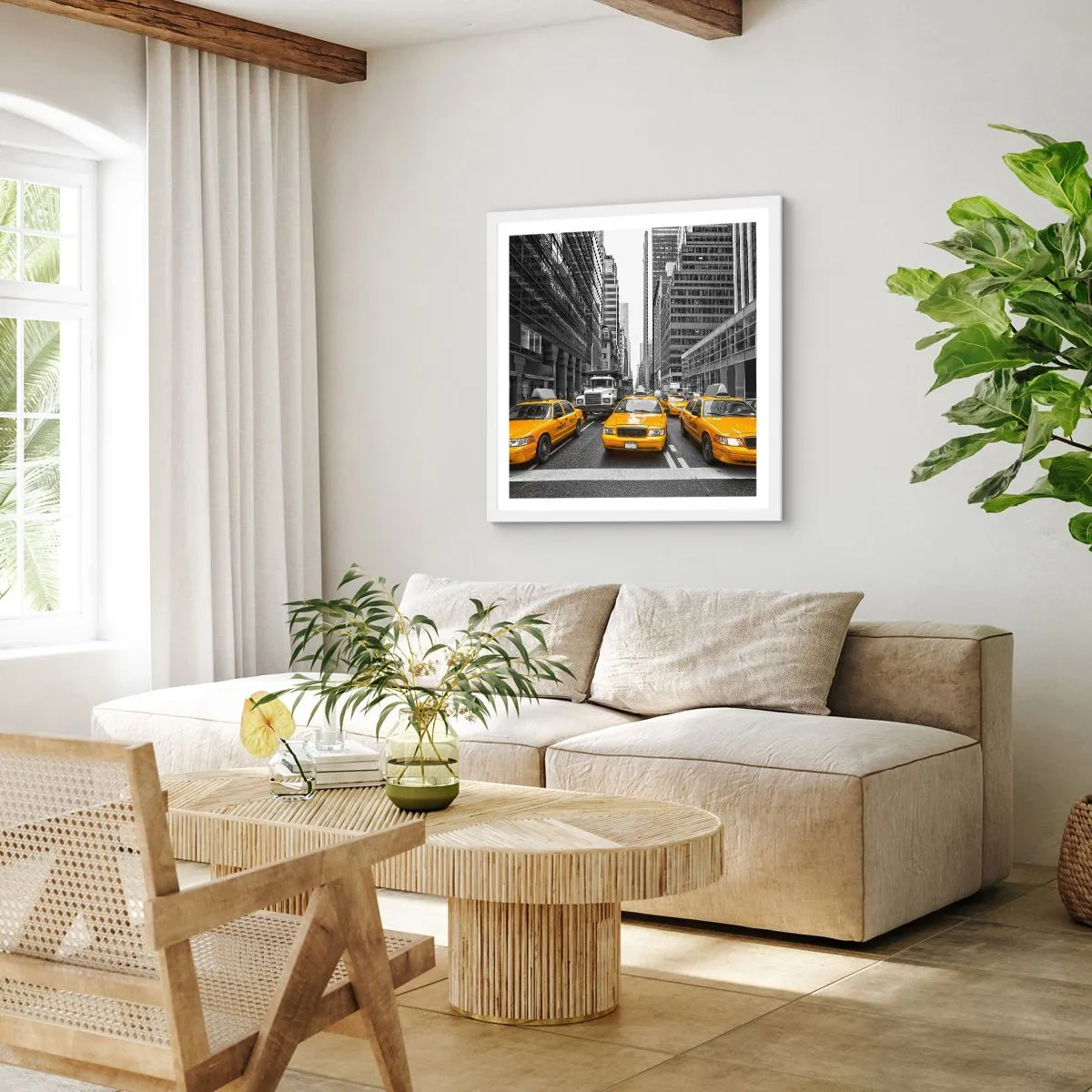 Poster in white frmae - We Paint the City - 30x30 cm