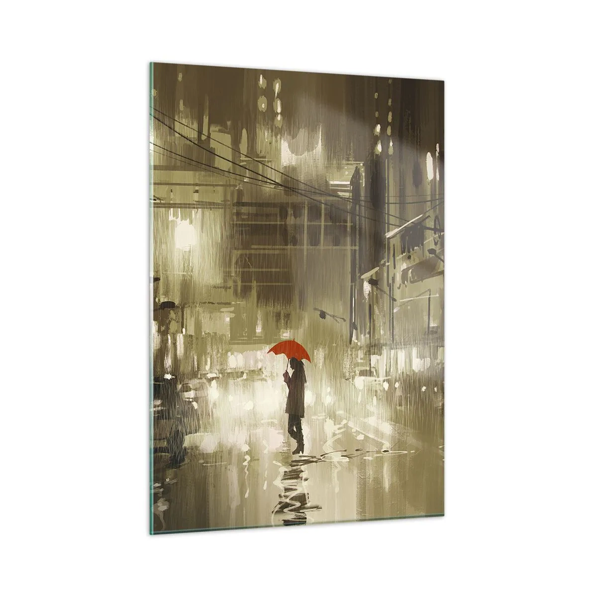 Glass picture - Alone But Not Lonely - 50x70 cm