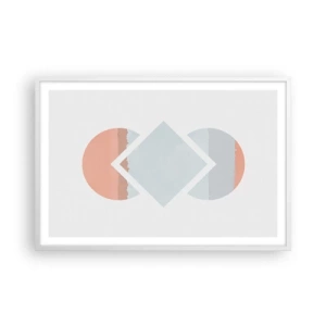 Poster in white frmae - Situation Is Clear - 91x61 cm