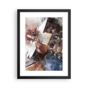 Poster in black frame - And What do You Think? - 30x40 cm