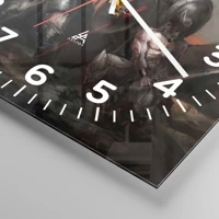 Clock face with numbers