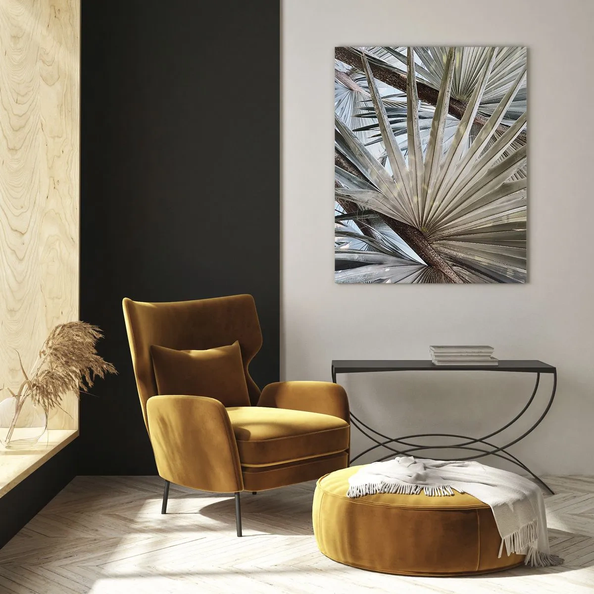 Glass picture - Fans in tropics - 50x70 cm