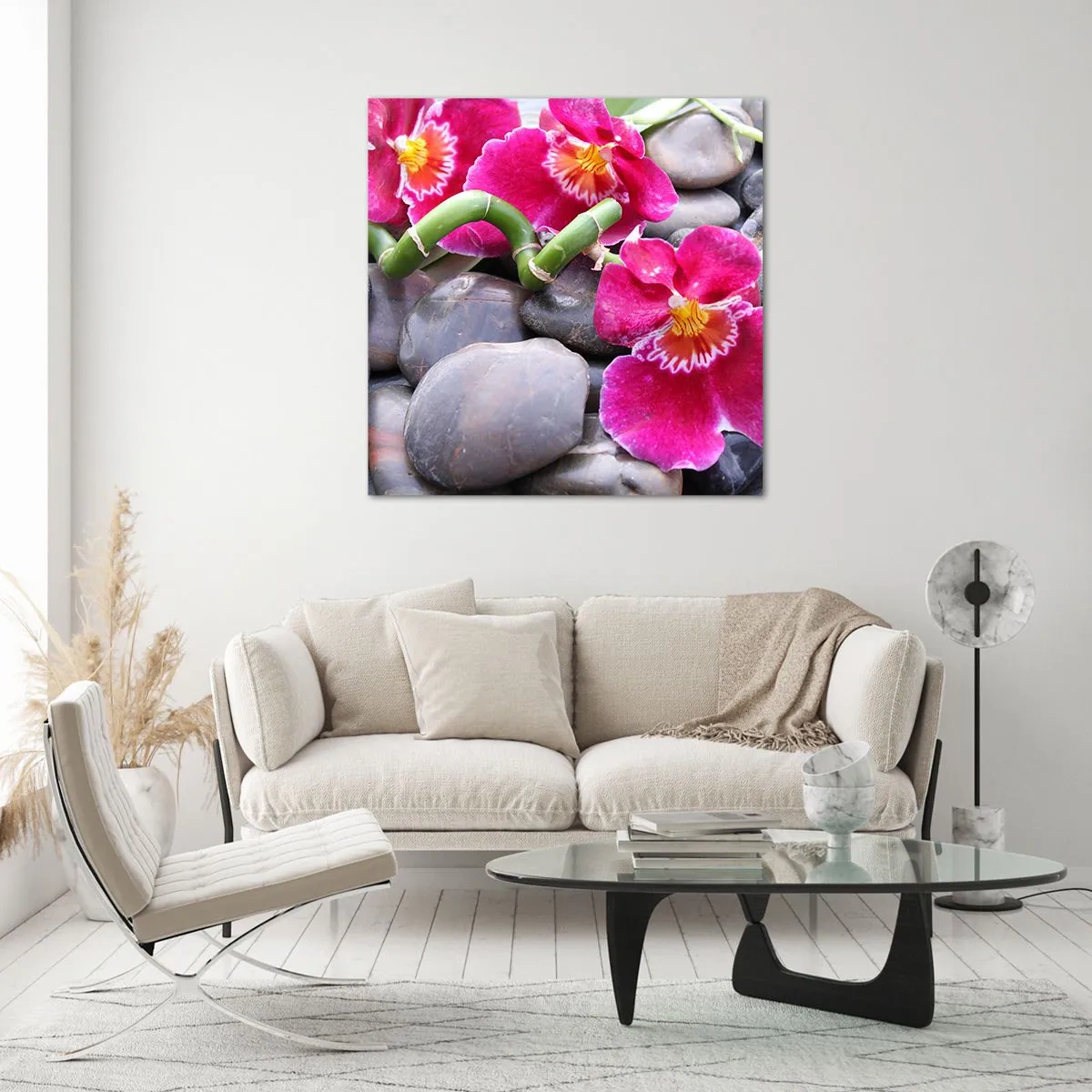 Glass picture - Coolness and Heat - 60x60 cm