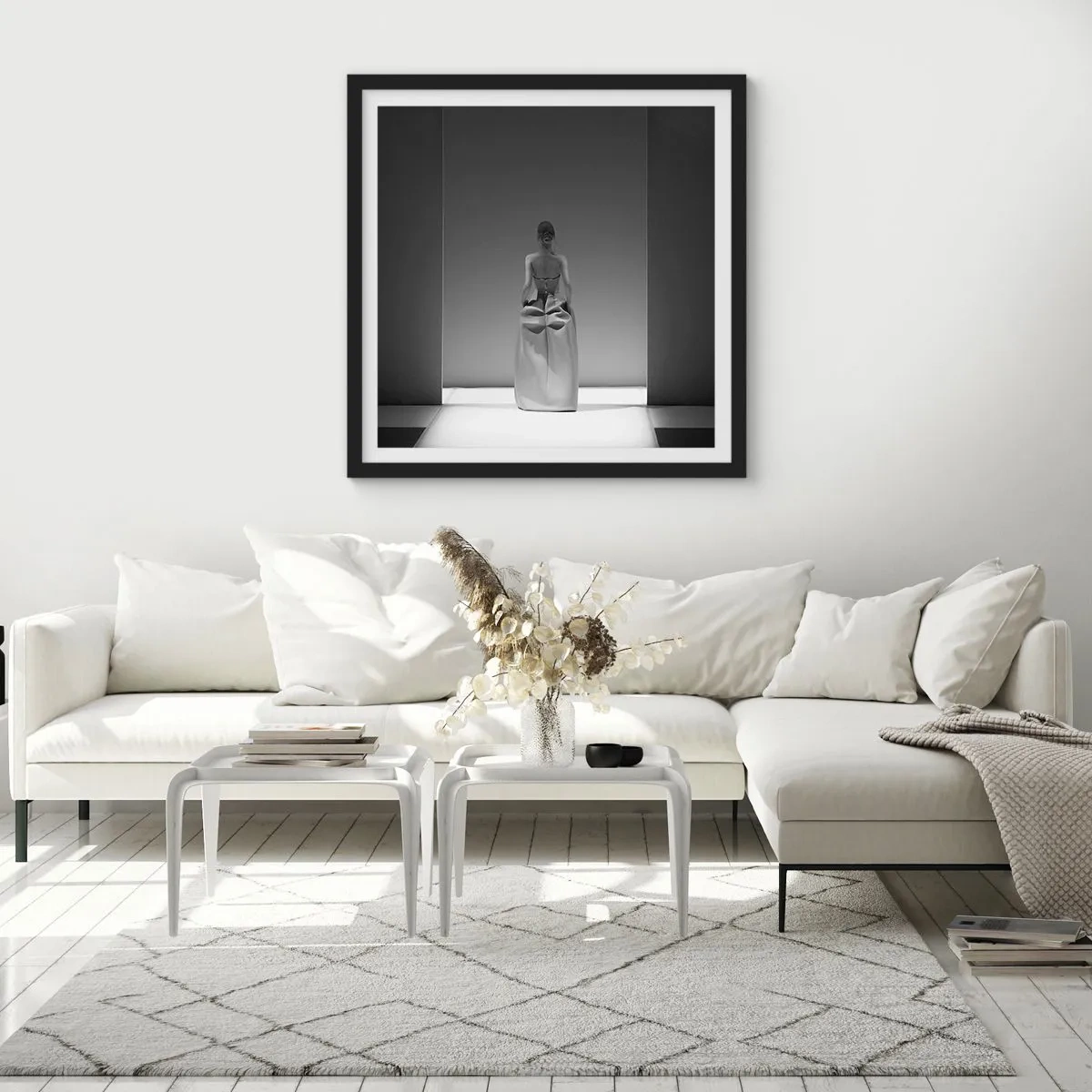 Poster in black frame - Refined Simplicity - 60x60 cm