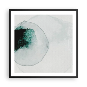 Poster in black frame - In a Waterdrop - 60x60 cm