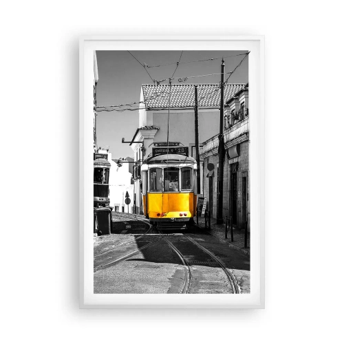 Poster in white frmae - Spirit of Lisbon - 61x91 cm