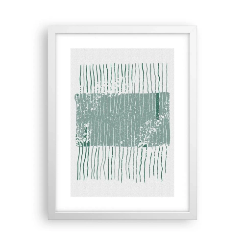 Poster in white frmae - Sea Abstract - 30x40 cm