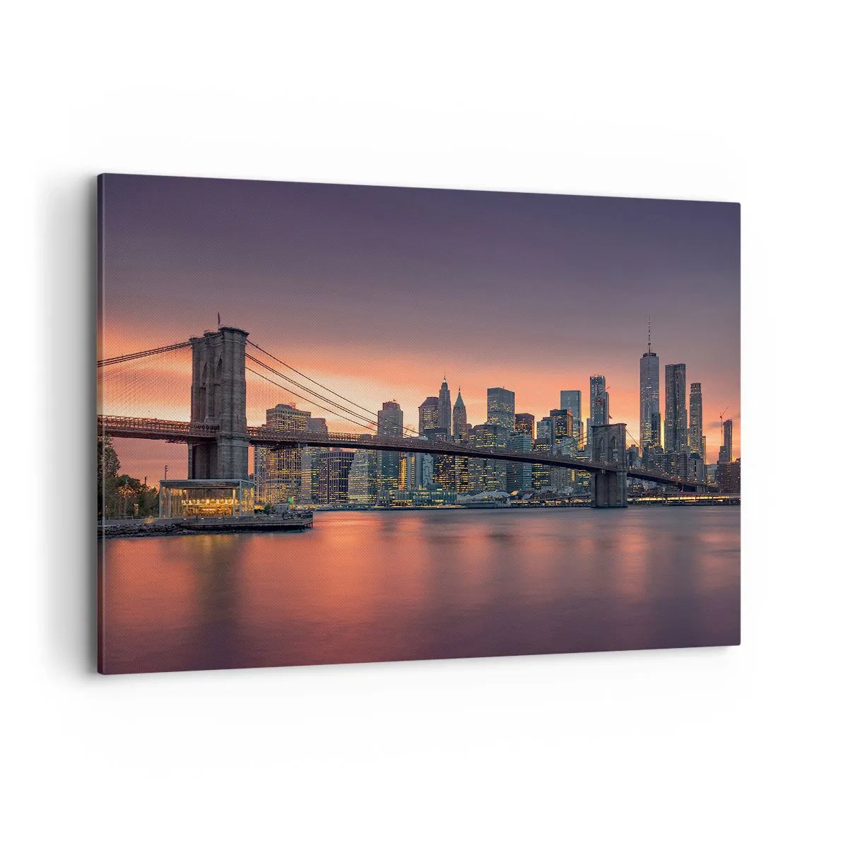 Canvas picture - Submerged in Lilac Silence - 120x80 cm