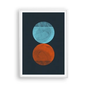 Poster in white frmae - Only Geometry? - 70x100 cm
