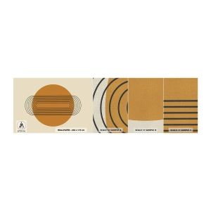 Photo Wallpaper Sample Premium Canvas - Perfect Plan - Abstraction, Graphics, Modern Pattern - 100x30 cm