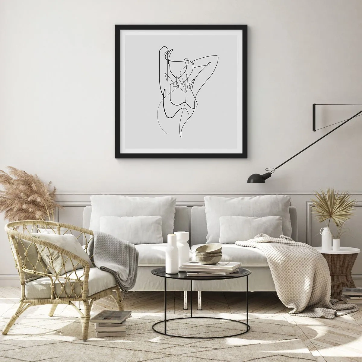 Poster in black frame - What You Are Really Like - 60x60 cm