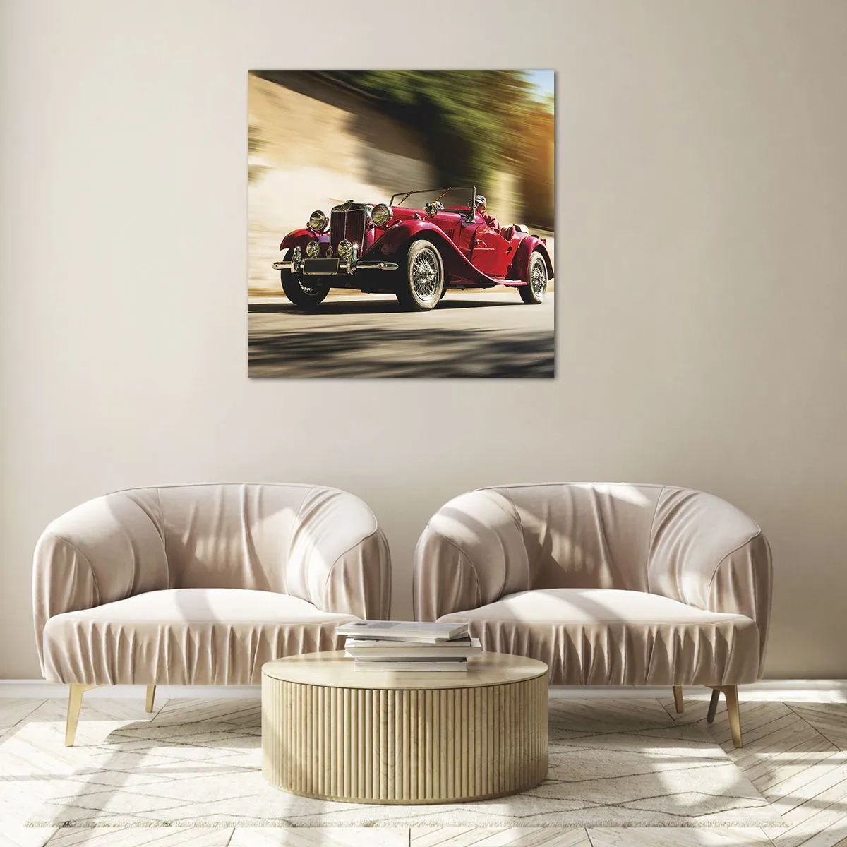 Glass picture - More Beautiful than Nike of Samothrace - 50x50 cm