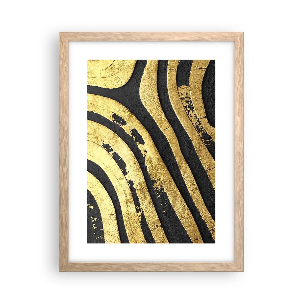 Poster in light oak frame - Everything Flows - 30x40 cm