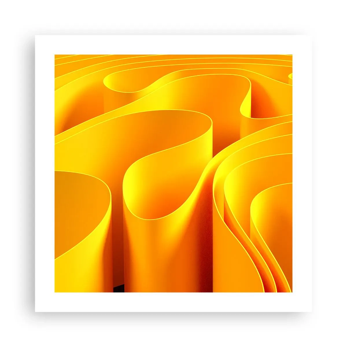 Poster - Like Waves of the Sun - 50x50 cm