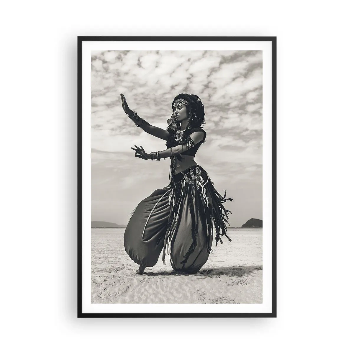 Poster in black frame - Dance of Southern Islands - 70x100 cm