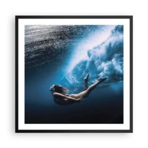 Poster in black frame - Contemporary Syren - 60x60 cm