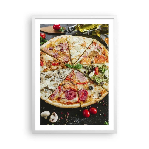 Poster in white frmae - Range of Flavours - 50x70 cm