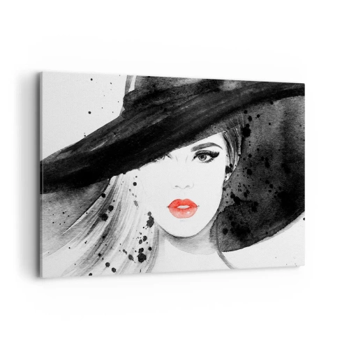 Canvas picture - Lady in Black - 120x80 cm