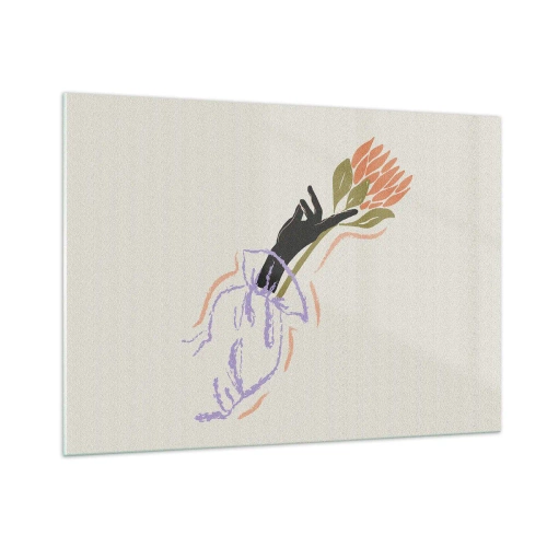 Glass picture - Sister Touch - 100x70 cm