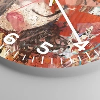 Clock face with numbers