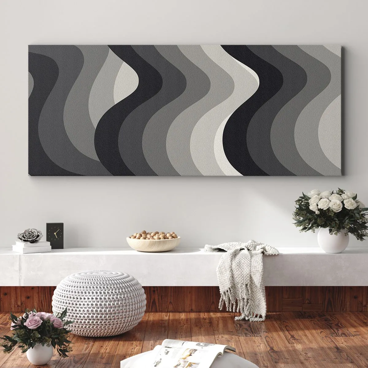 Canvas picture - Wave after Wave - 160x50 cm